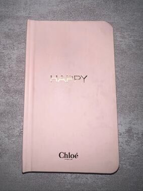 Chloe Happy Hardcover Notebook Blank Sketchbook Pad Collectible Pink Book
